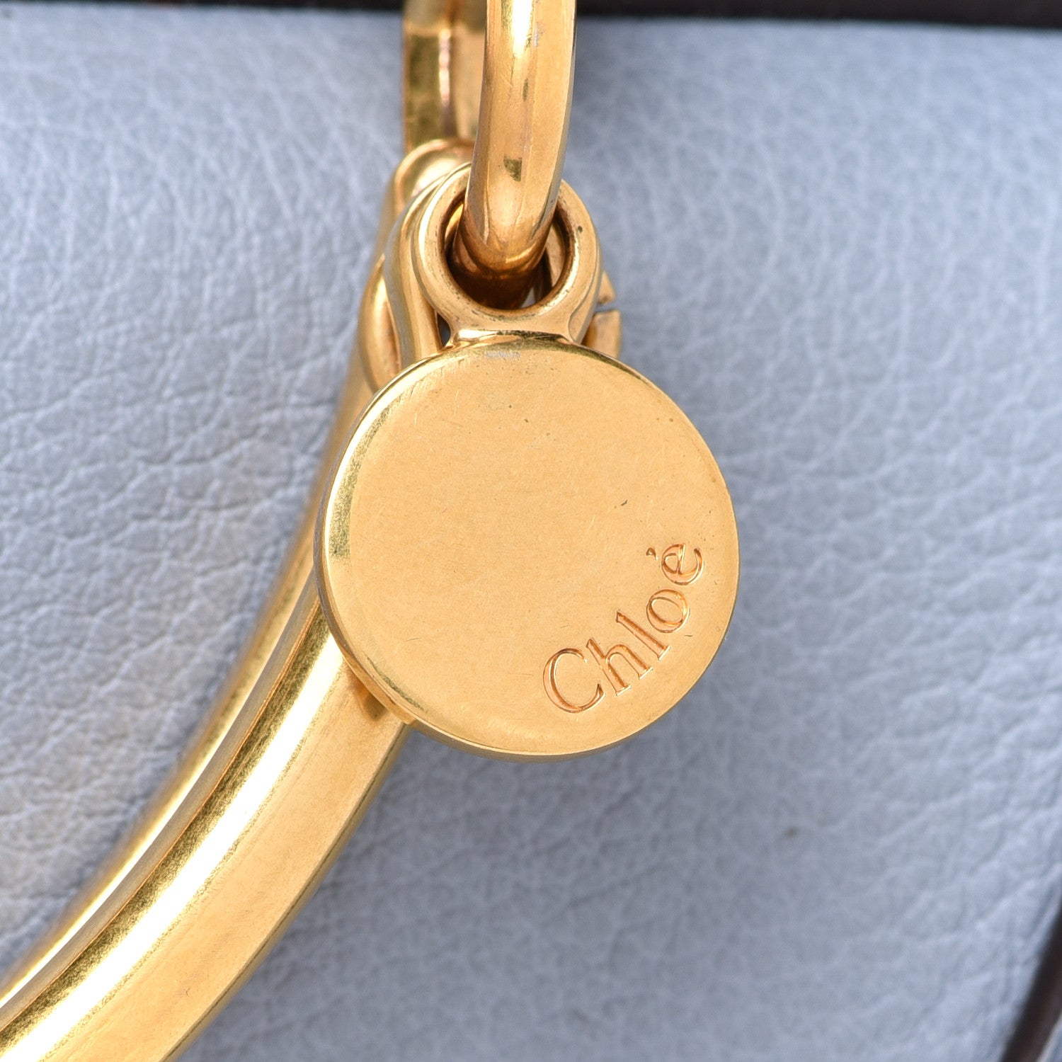 Chloe Calfskin Small Nile Bracelet Minaudiere Bag Washed Blue 10 of 12