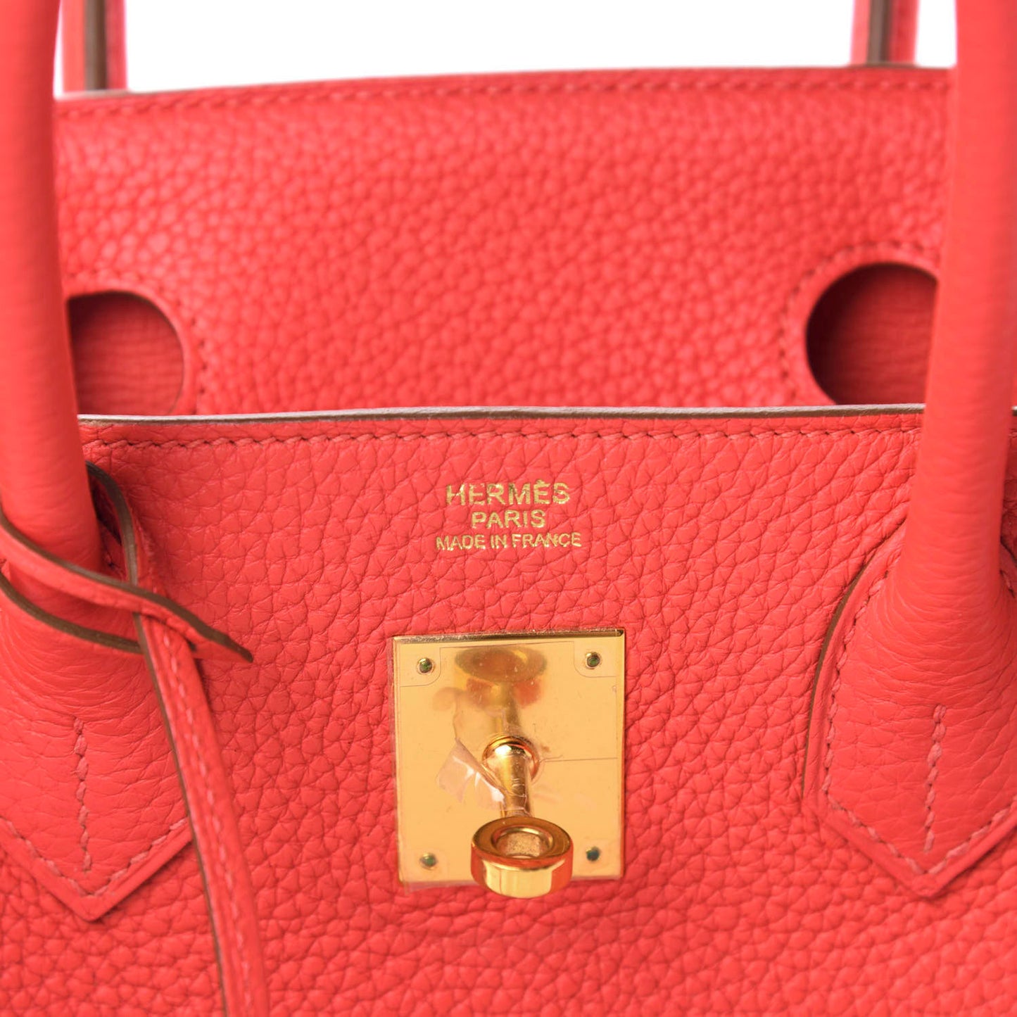 Togo Birkin 30 Rouge Pivoine
