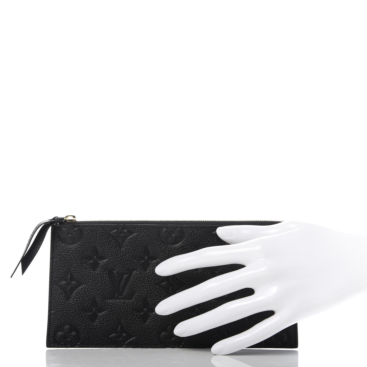 Louis Vuitton Empreinte Felicie Chain Wallet Zippered Insert Black 2 of 6