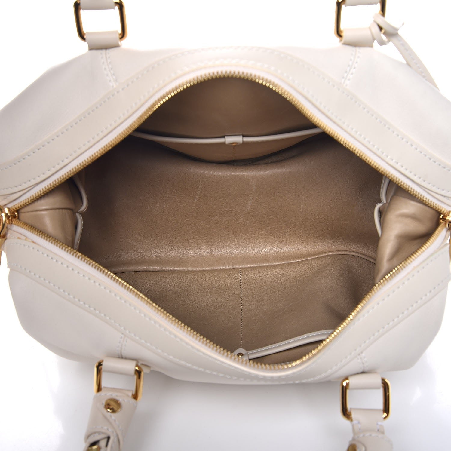 Louis Vuitton Calfskin Sac Louis White 5 of 14
