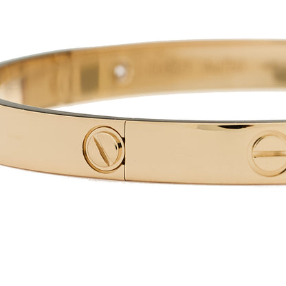Cartier 18K Yellow Gold 4 Diamond LOVE Bracelet 19 6 of 8
