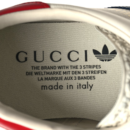 Gucci X ADIDAS Suede Madeira Demetra Womens Gazelle Sneakers 9.5 Mystic White Off White Blue Agata 8 of 8