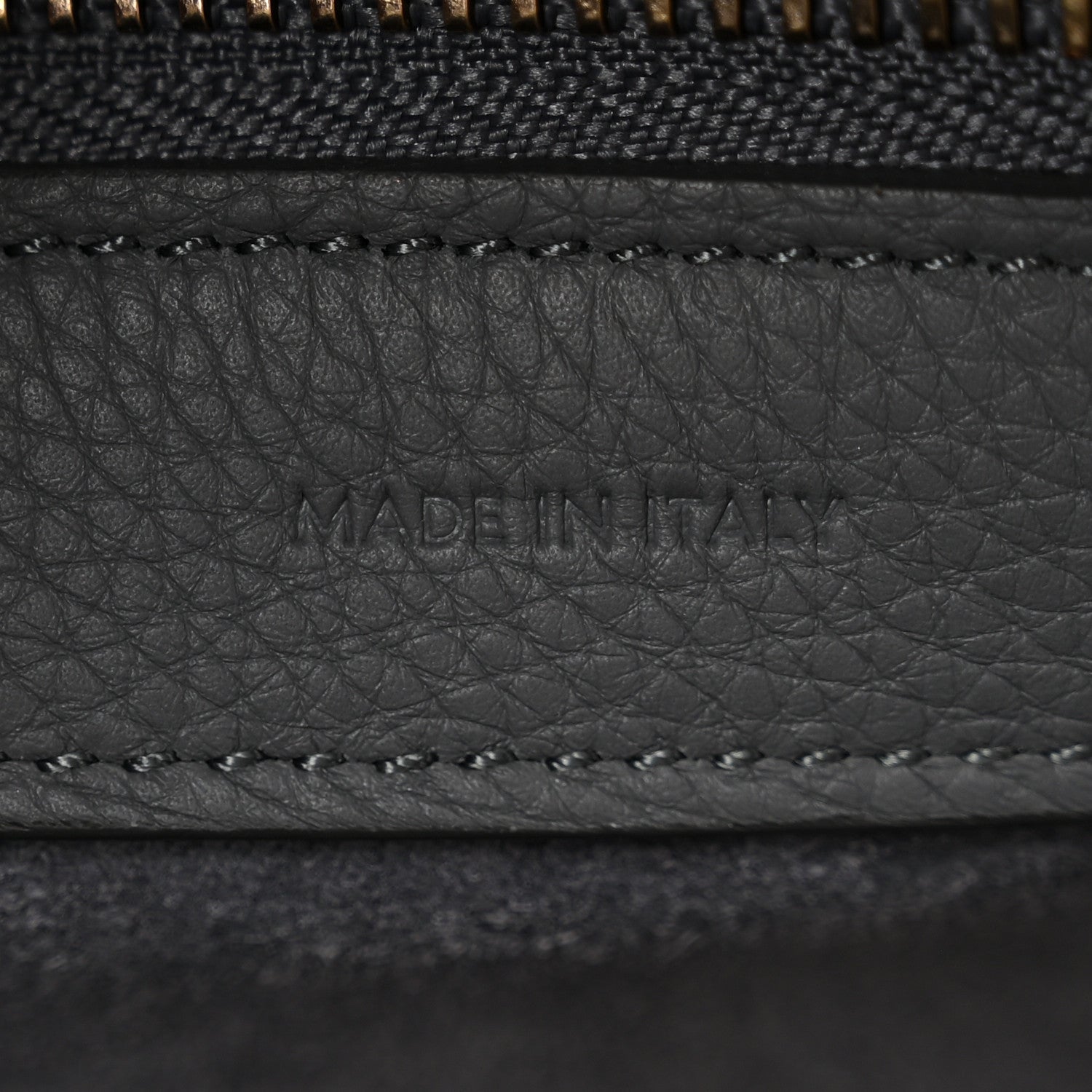 Celine Baby Drummed Calfskin Micro Luggage Kohl 7 of 11