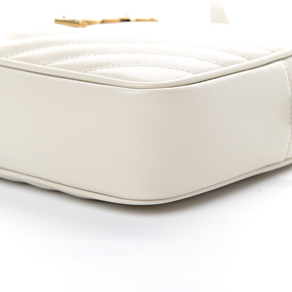 Saint Laurent Calfskin Matelasse Monogram Lou Camera Bag Crema Soft 9 of 9