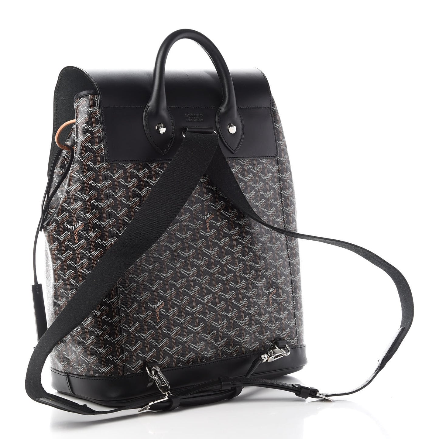 Goyardine Calfskin Alpin MM Backpack Black