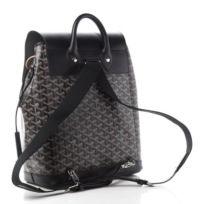 Goyard Goyardine Calfskin Alpin MM Backpack Black 3 of 9