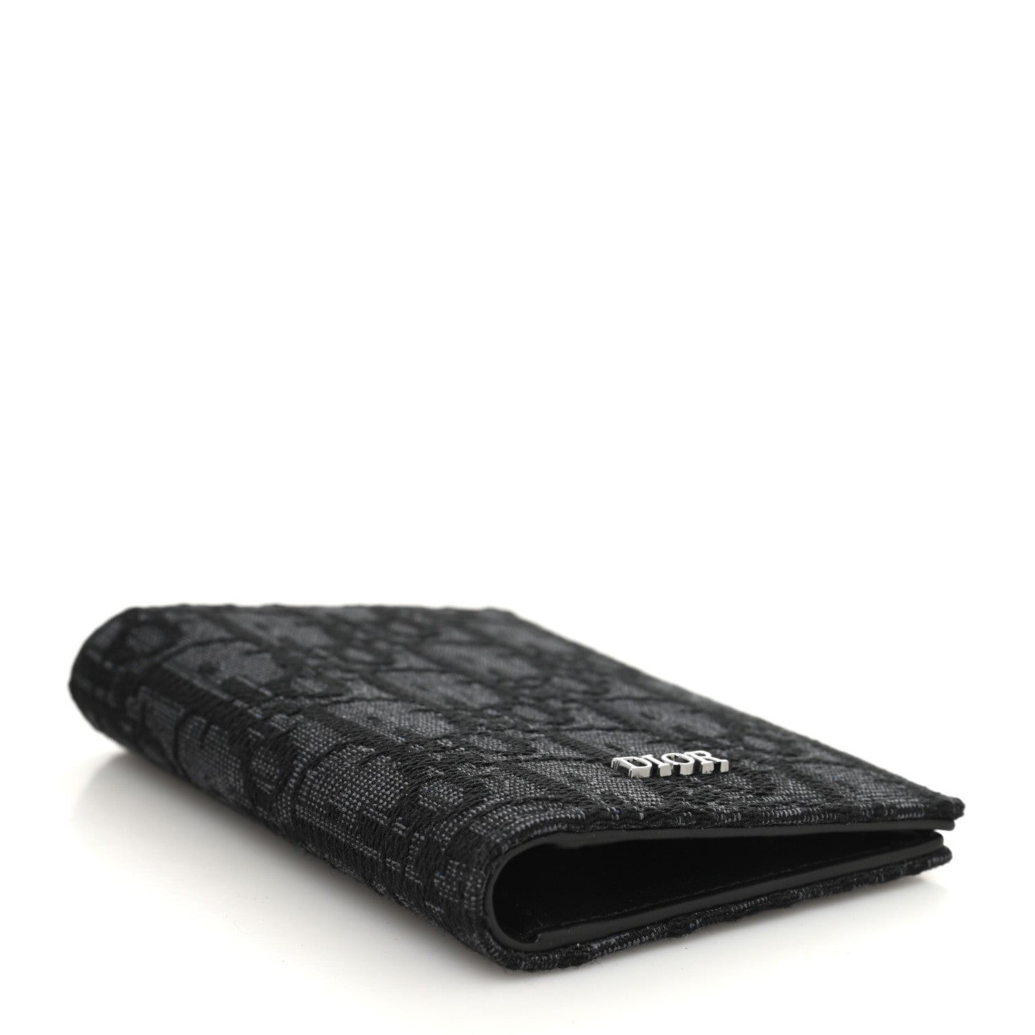 Christian Dior Oblique Bi-Fold Card Holder Black 4 of 7