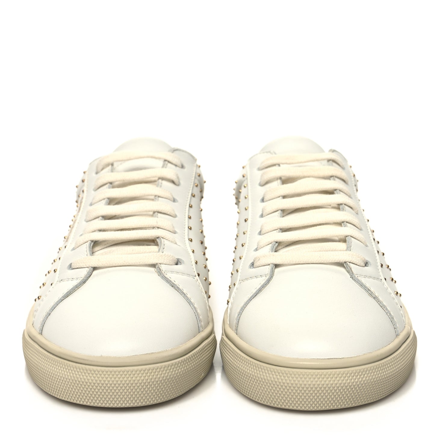 Calfskin Womens Andy Pearl Low Top Sneakers 36 White