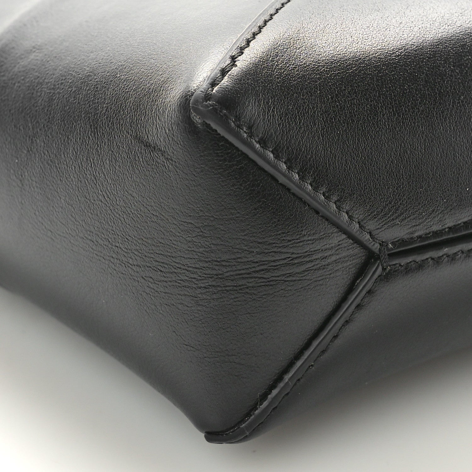 Loewe Shiny Calfskin Puzzle Fold Pouch Black 8 of 9