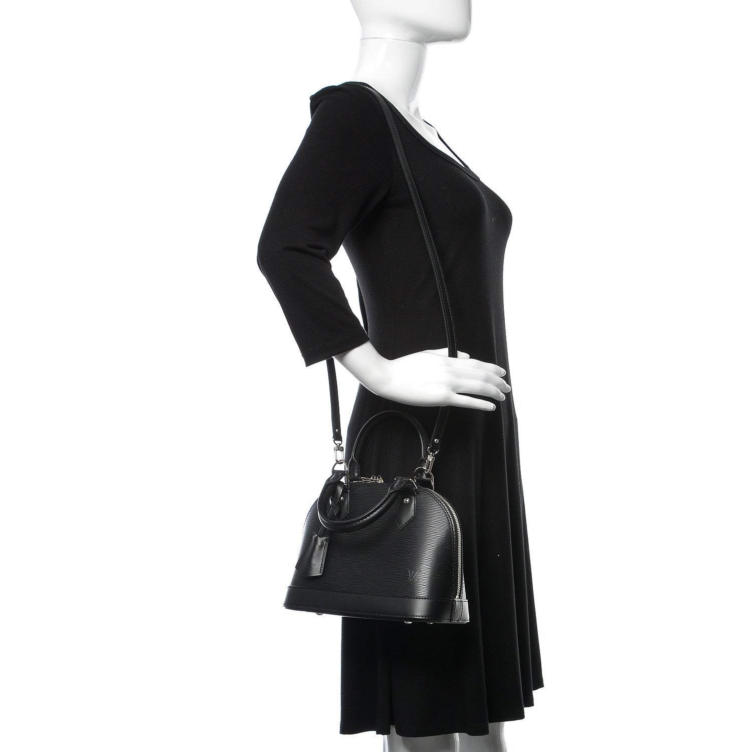 Louis Vuitton Epi Alma BB Black 2 of 9