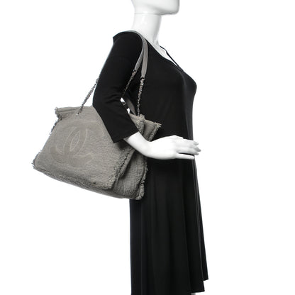Chanel Canvas Large Double Face Shopping Tote Grey 2 of 10