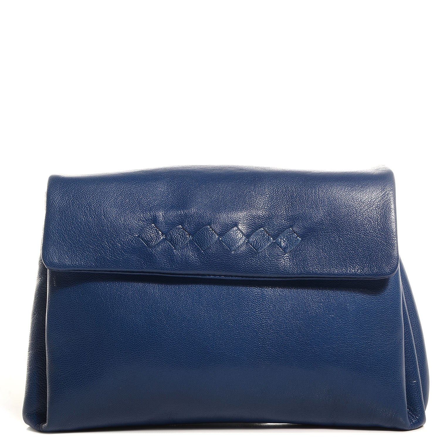 Bottega Veneta Nappa Intrecciato Cosmetic Case Cobalt 1 of 8