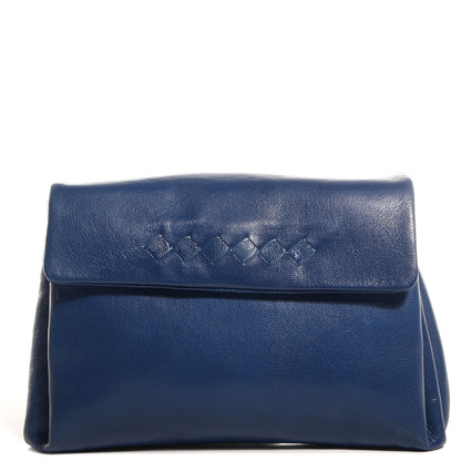 Bottega Veneta Nappa Intrecciato Cosmetic Case Cobalt 1 of 8