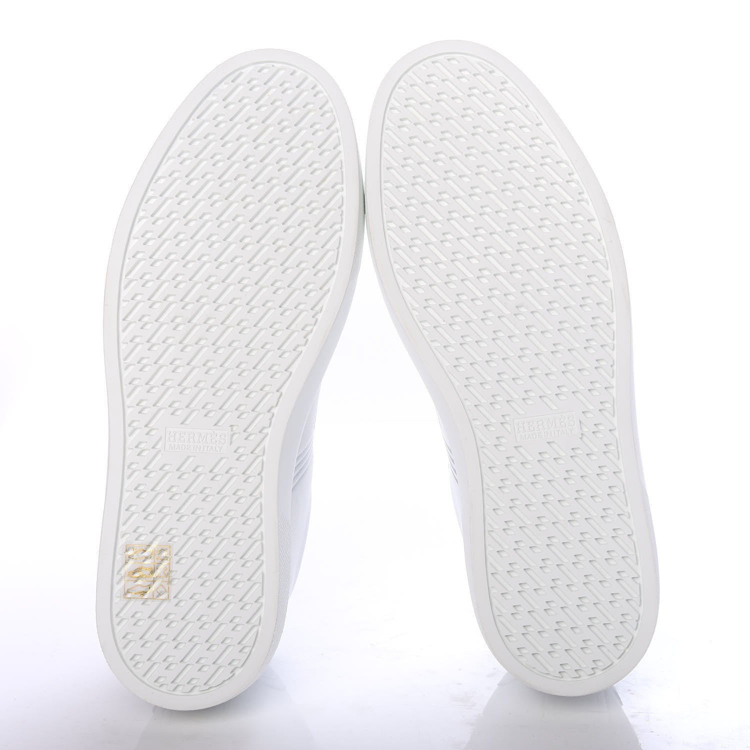 Hermes Nappa Womens Avantage Sneakers 38.5 White Argent 5 of 10