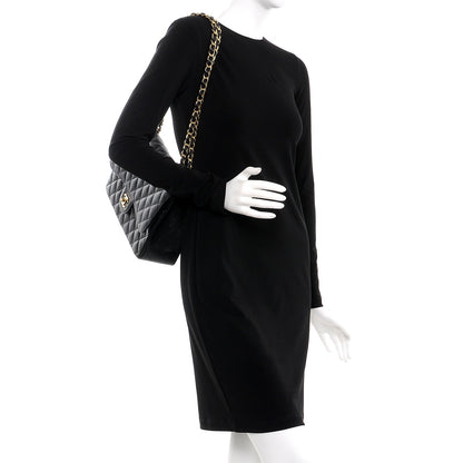 Chanel Caviar Quilted Jumbo Double Flap Black 3 of 8