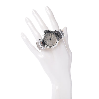 Cartier Stainless Steel 35mm Pasha GMT Automatic Watch 2 of 9
