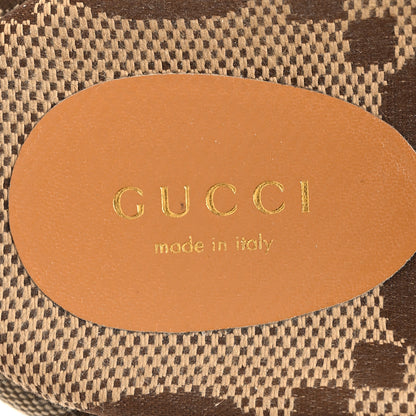 Gucci Monogram Maxi GG Angelina Platform 55mm Slide Sandals 38.5 Camel Ebony 9 of 10