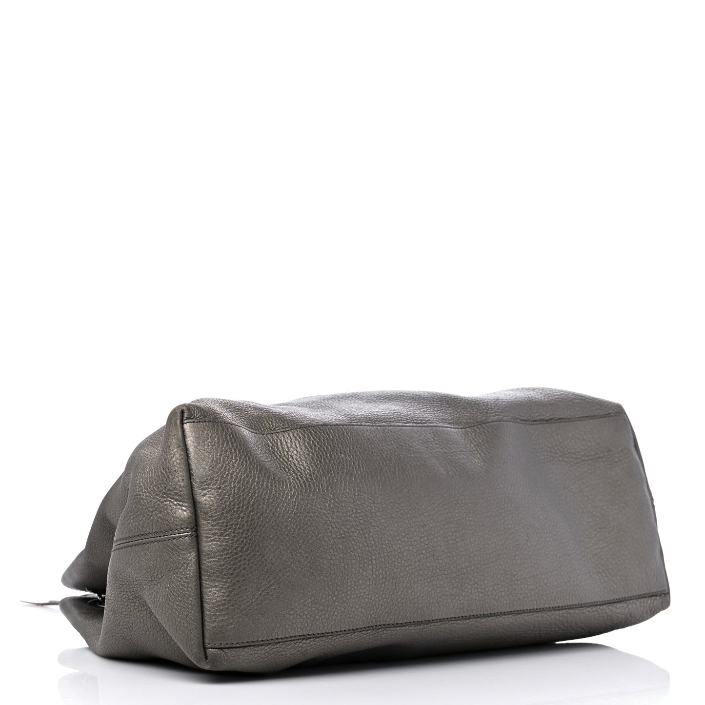 Metallic Pebbled Calfskin Large Soho Chain Shoulder Bag Sasso