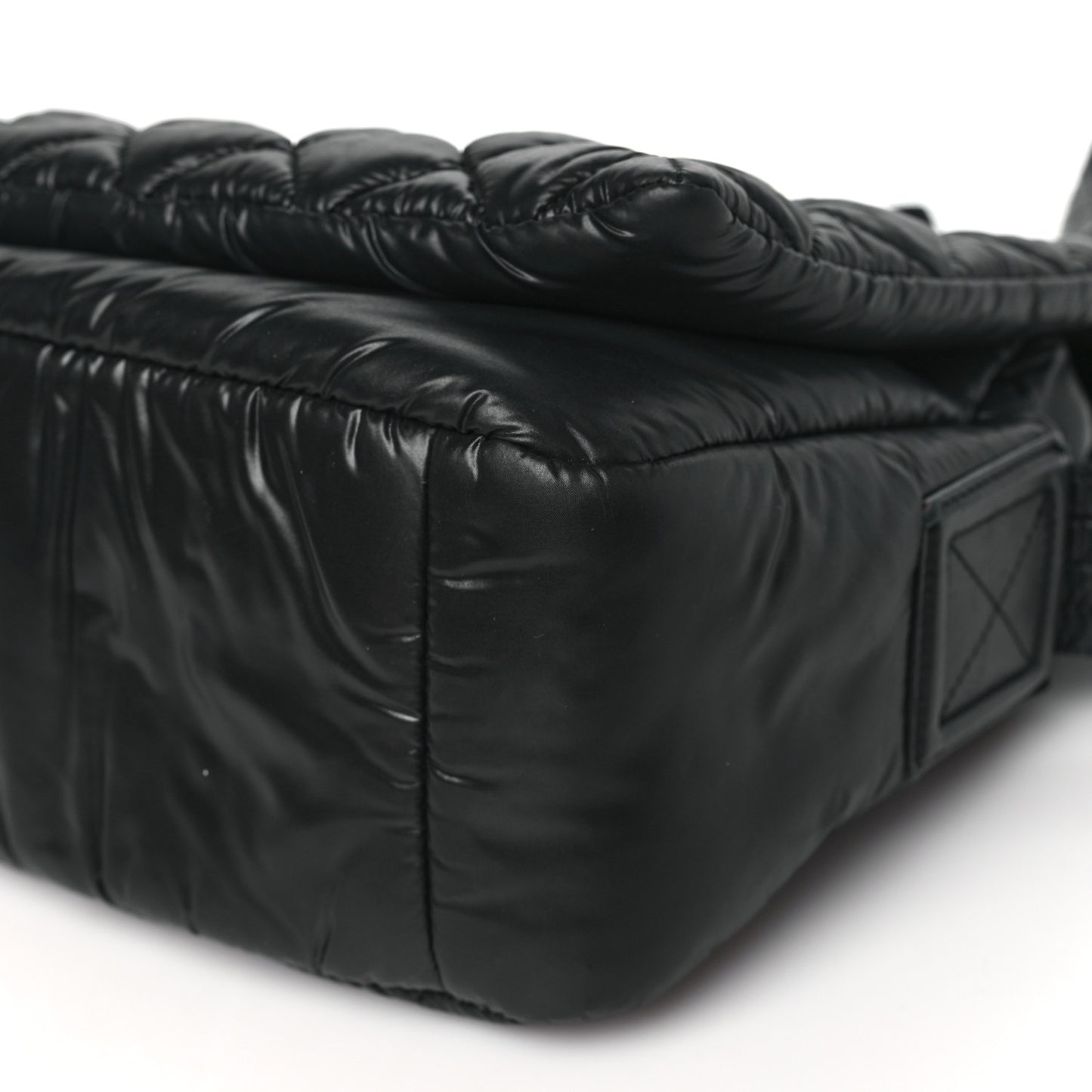 Nylon Small Coco Cocoon Messenger Bag Black