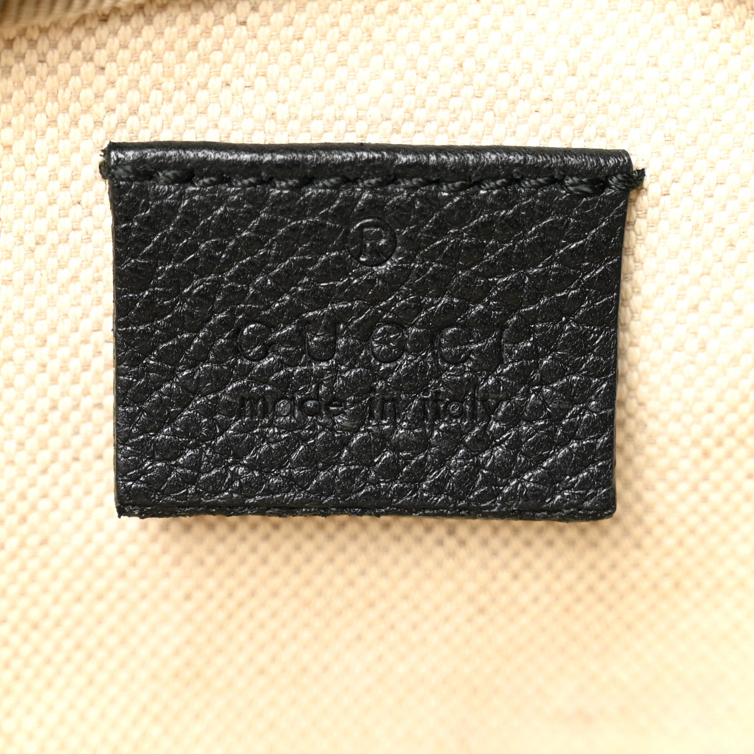 Gucci Grained Calfskin Small Logo Belt Bag Black 6 of 10