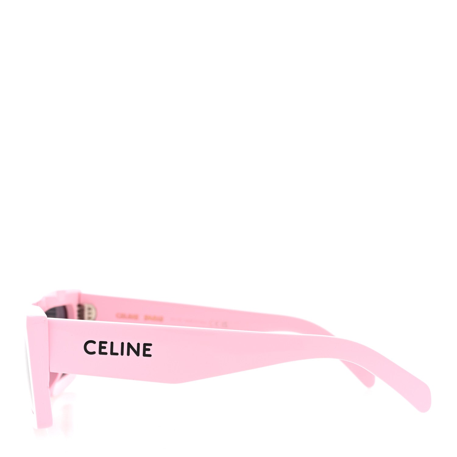 Celine Acetate Monochroms Square Sunglasses CL40214U Light Pink 4 of 7