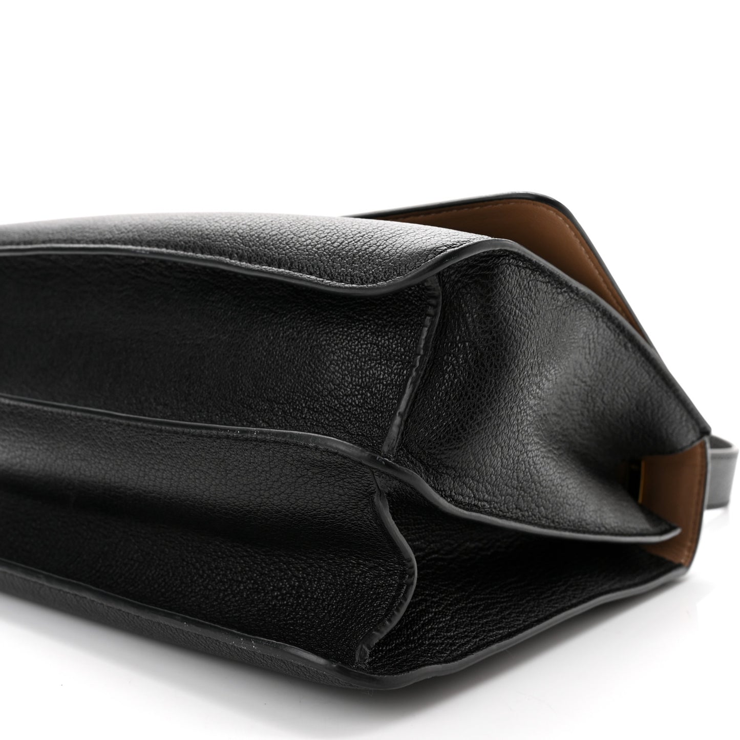 Grained Calfskin Medium TB Bag Black