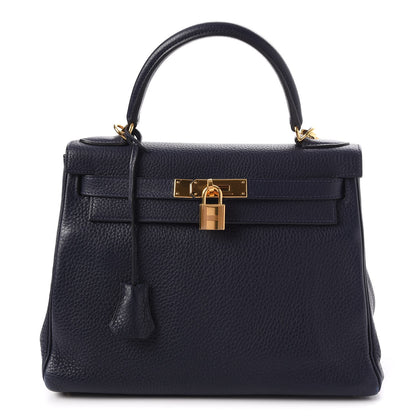 Hermes Taurillon Clemence Kelly Retourne 28 Bleu Nuit 1 of 34