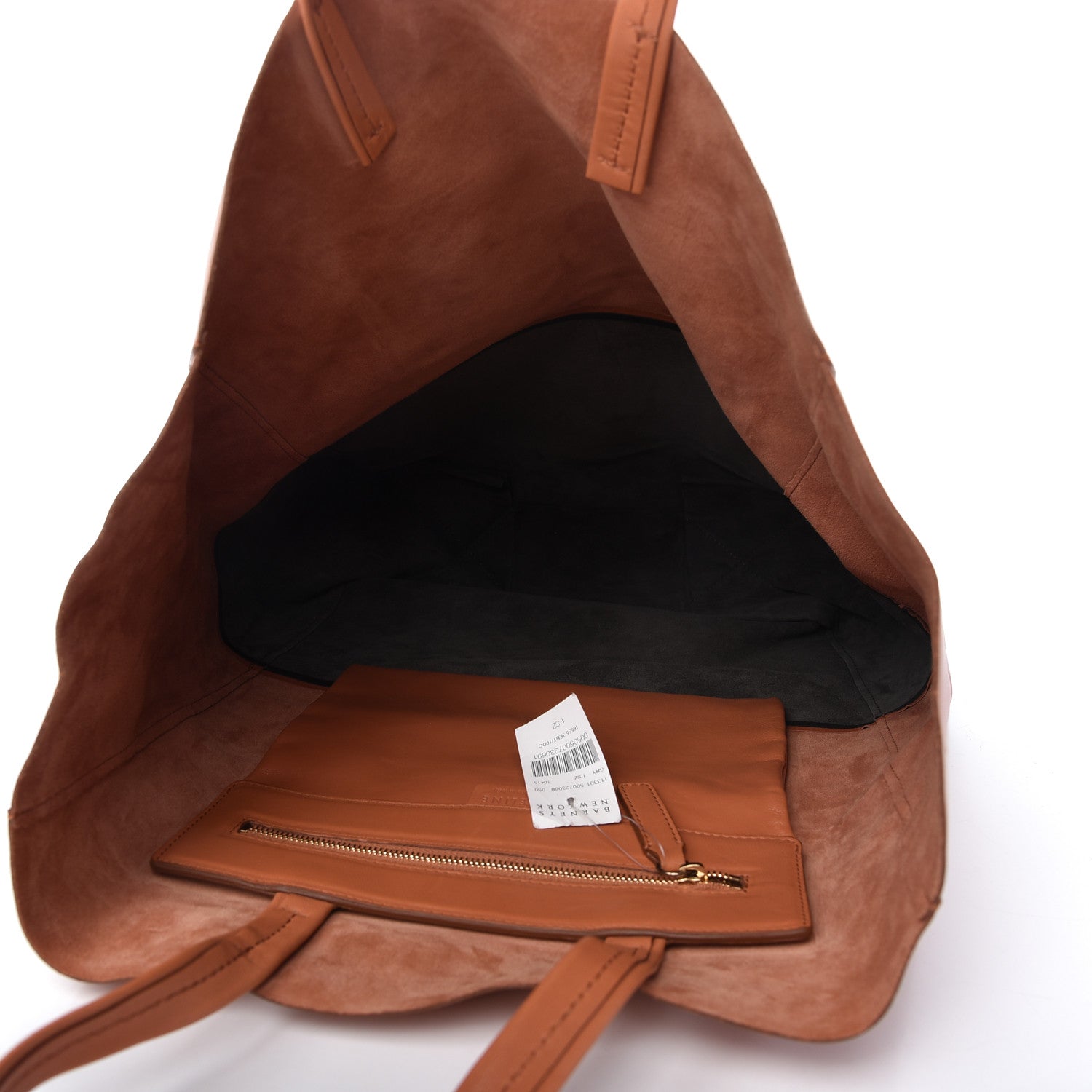 Celine Lambskin Vertical Bi-Cabas Cognac Black 5 of 9