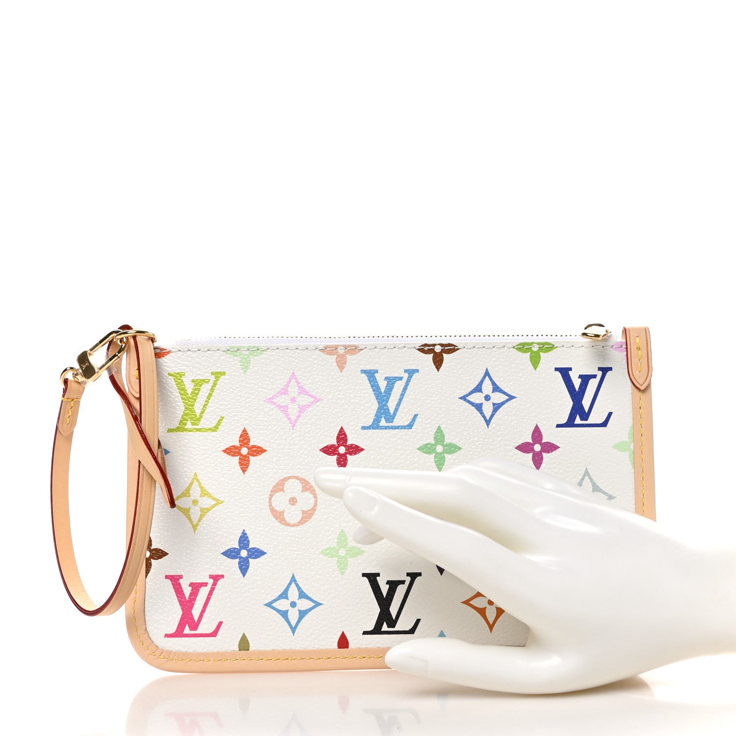 Louis Vuitton LV x TM Monogram Multicolor Carryall PM Pochette White 2 of 7