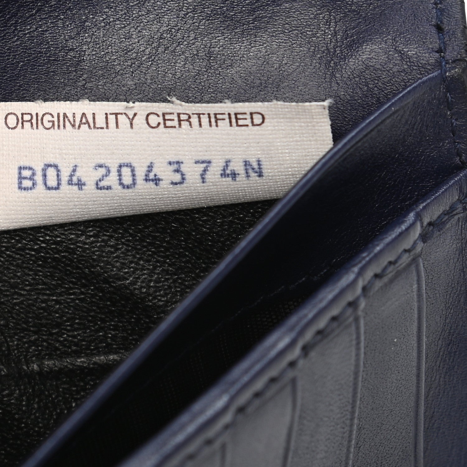 Bottega Veneta Nappa Intrecciato Long Bi-Fold Wallet Atlantic 7 of 7