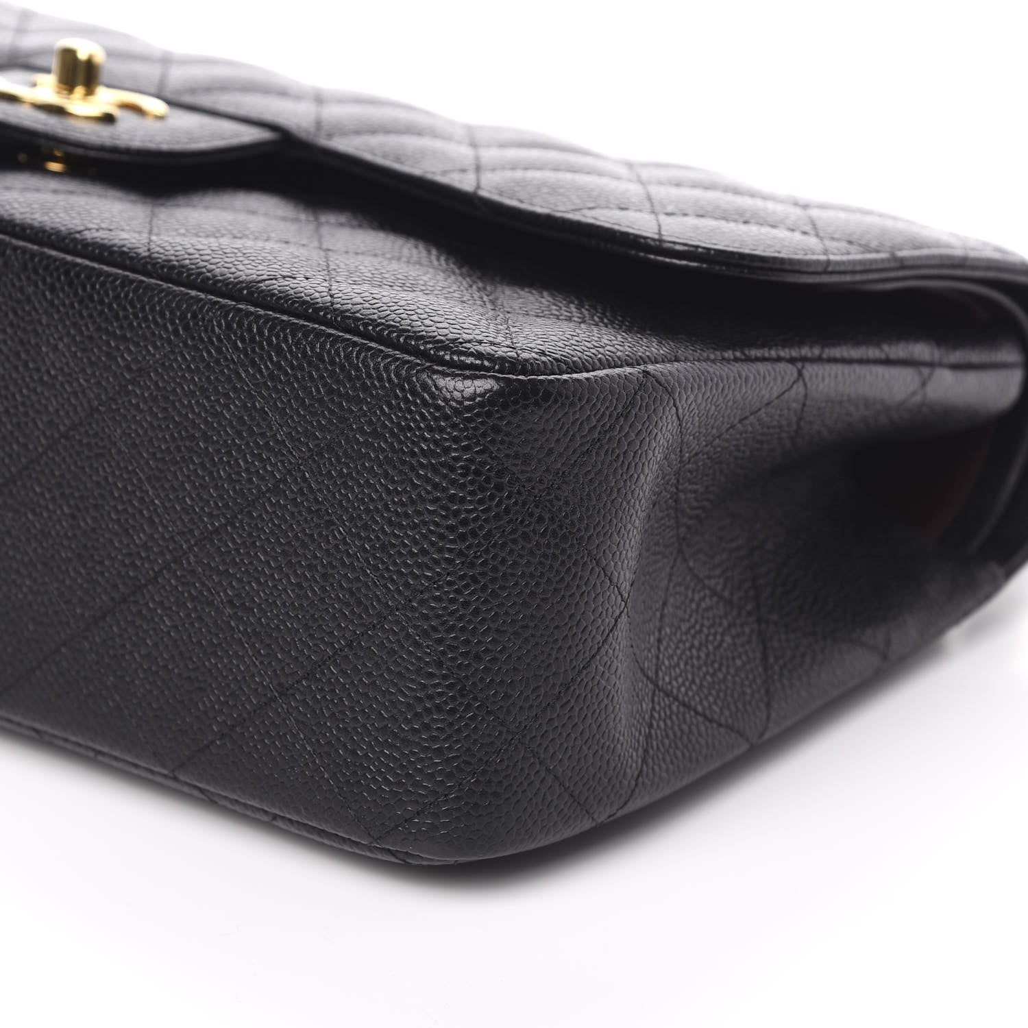 Chanel Caviar Quilted Jumbo Double Flap Black 10 of 12