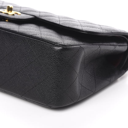 Chanel Caviar Quilted Jumbo Double Flap Black 10 of 12
