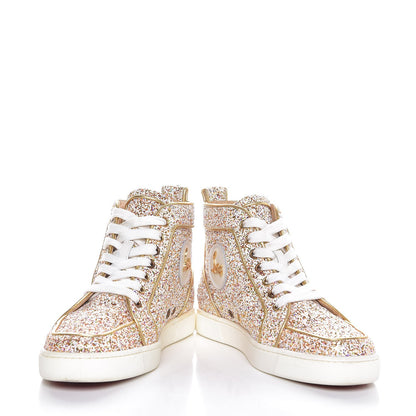 Christian Louboutin Glitter Nappa Rantus Orlato Sneakers 38 Multi Gold 5 of 12