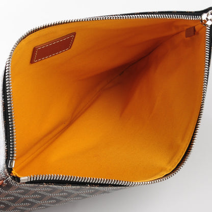 Goyard Goyardine Senat Pochette MM Black Gold 7 of 10
