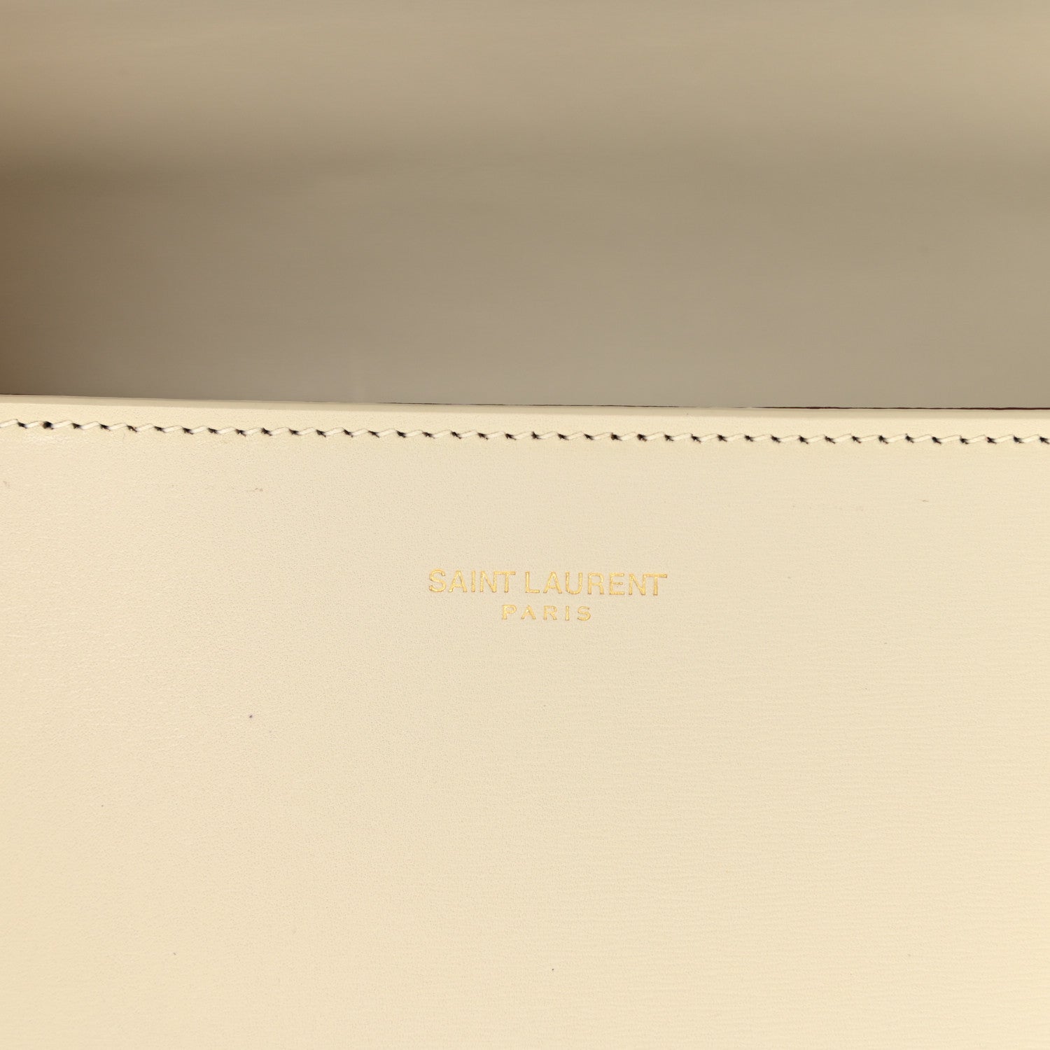 Saint Laurent Smooth Calfskin Medium Classic Monogram Cassandra Top Handle Crema Soft Rouge Legion 6 of 11