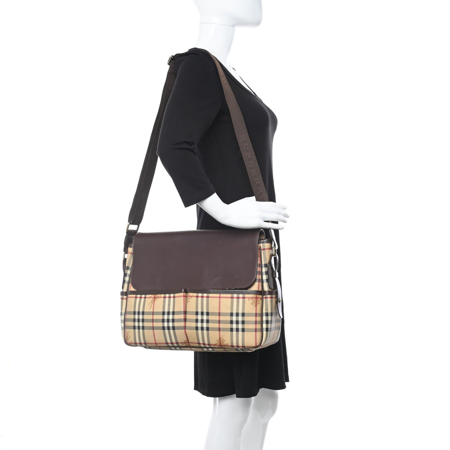Check Messenger Bag
