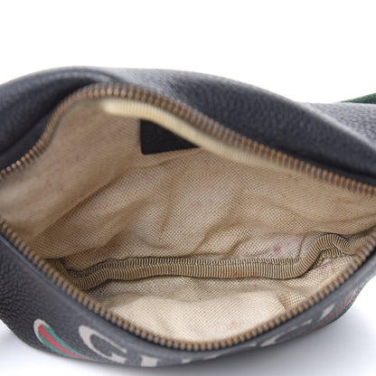 Gucci Grained Calfskin Small Logo Belt Bag Black 5 of 12
