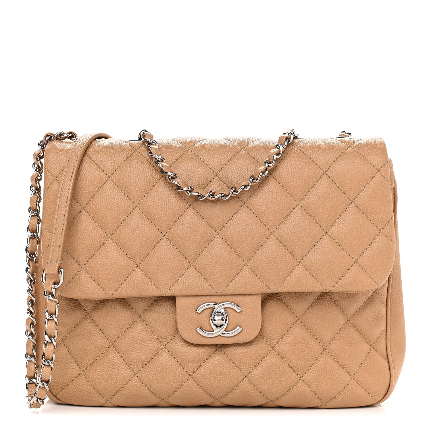 Chanel Caviar Quilted Large Urban Companion Flap Beige 1 of 10