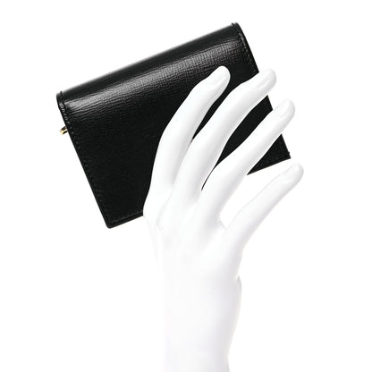 Gucci Azalea Calfskin Marina Card Case Black 2 of 7
