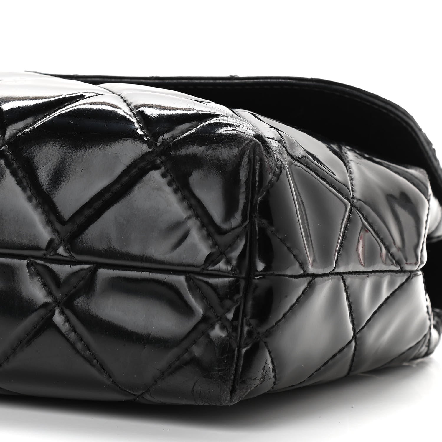 Chanel Vinyl Quilted In The Business Flap Bag Black 6 of 15
