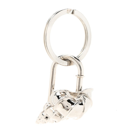 Hermes Palladium Seashell Key Ring 1 of 5