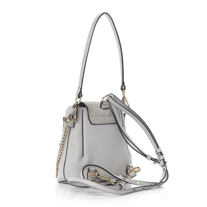 Chloe Suede Calfskin Mini Faye Backpack Airy Grey 2 of 9