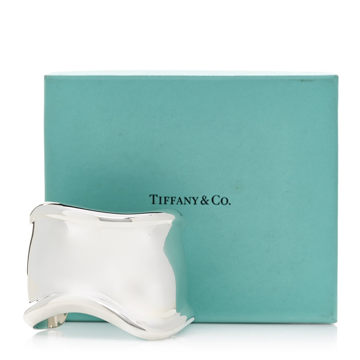 Tiffany Sterling Silver Medium Elsa Peretti Left Wrist Bone Cuff Bracelet 4 of 4