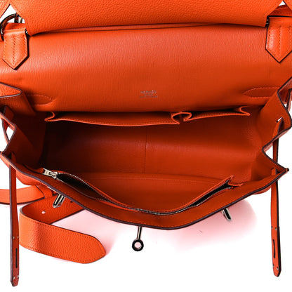 Hermes Taurillon Clemence Jypsiere 31 Orange 5 of 12