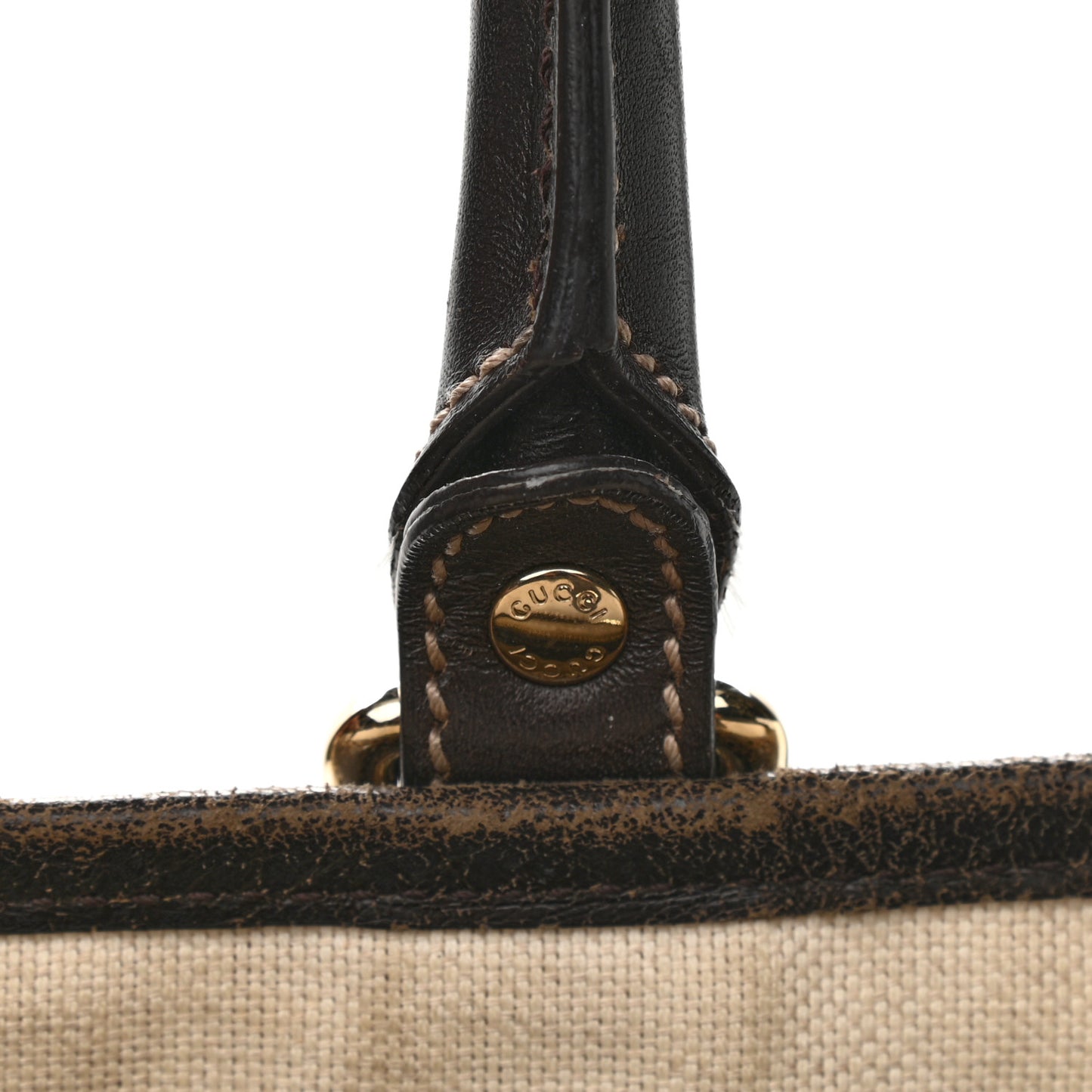 GG Plus Monogram Joy Vertical Tote Dark Brown