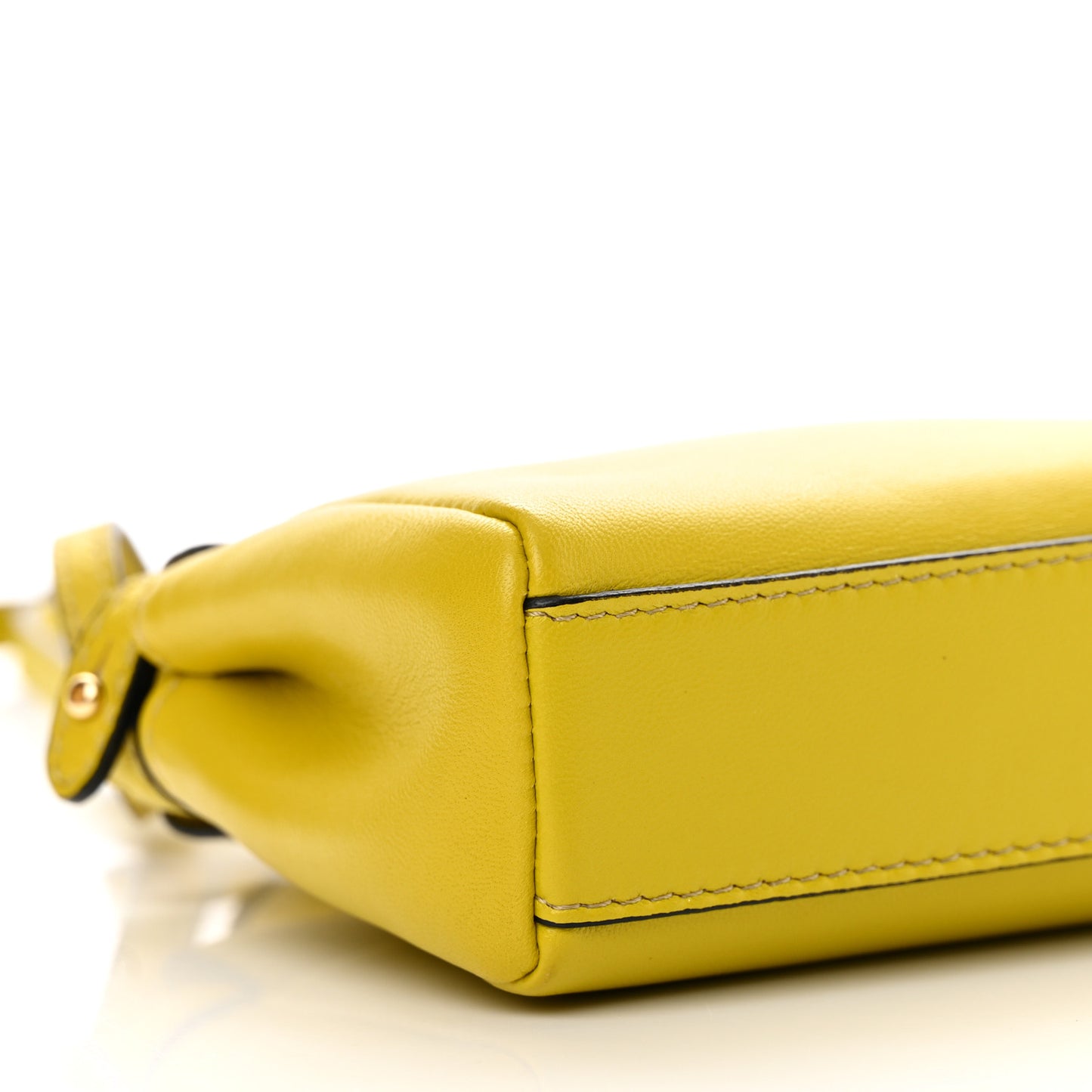 Shiny Nappa Micro Peekaboo Iconic Satchel Lime
