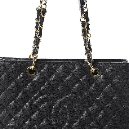 Chanel Caviar Quilted Grand Shopping Tote GST Black 7 of 9