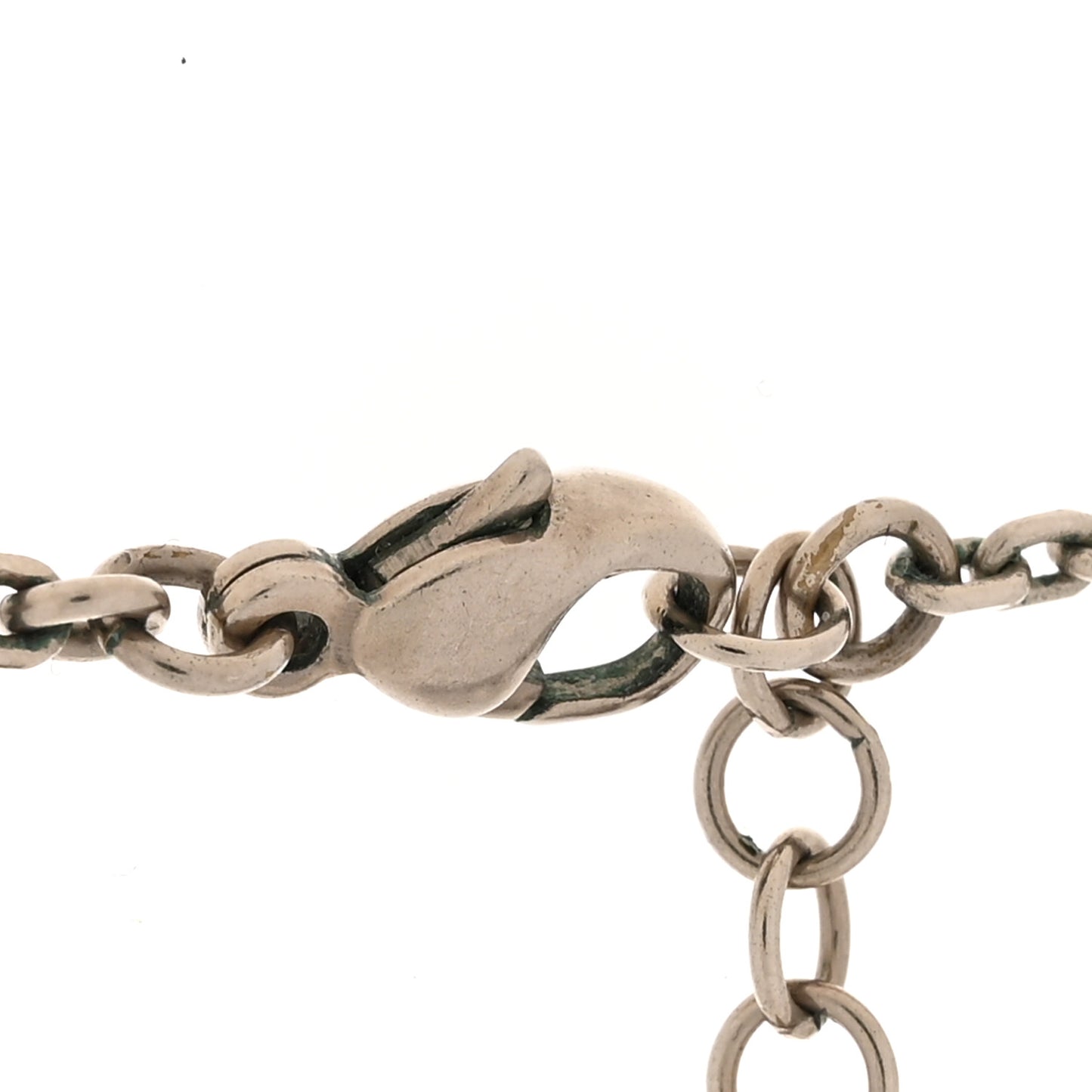 Ruthenium Baguette Crystal CC Necklace Purple