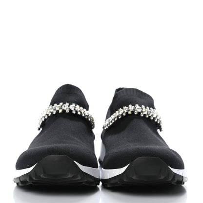 Jimmy Choo Knit Crystal Verona Sneaker 38 Black 2 of 9