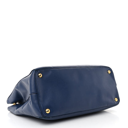 Prada Saffiano Lux Large Galleria Double Zip Tote Bluette 4 of 28